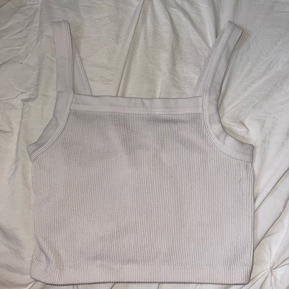 White crop top from cotton on!!